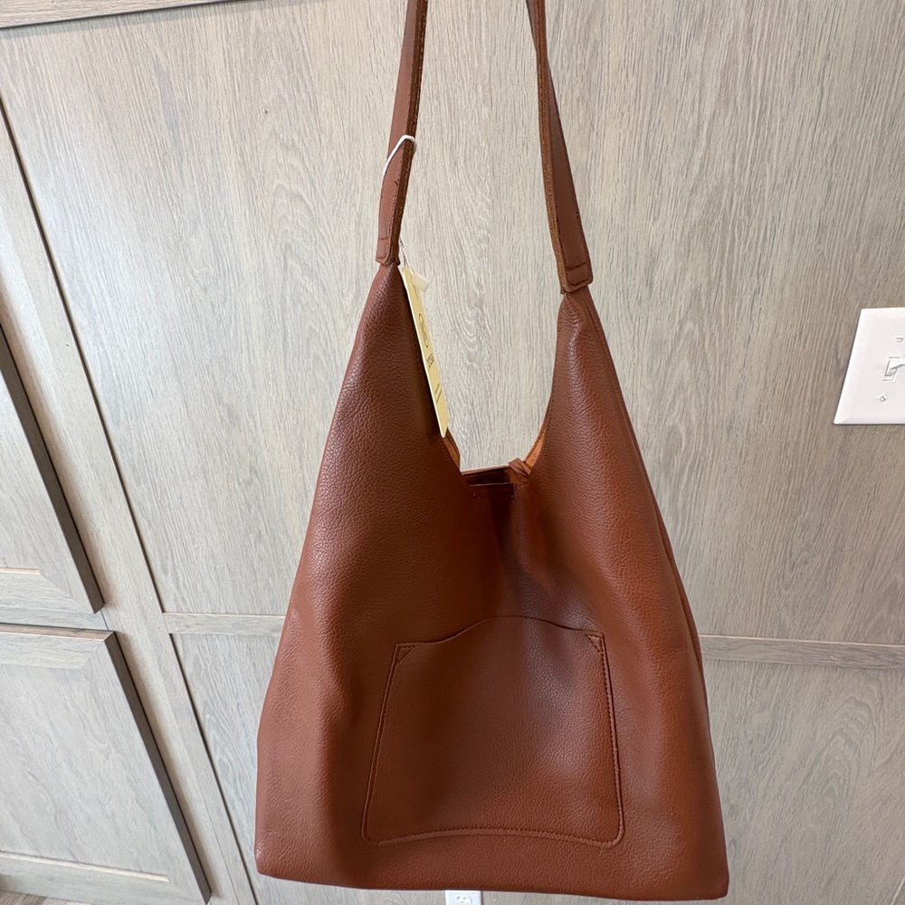 Brown Leather Tote Bag